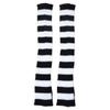 Goth Leg Warmers for Women 1 Pair Autumn Winter Lady Stretch Jk Knee-Length Cool Hipster Fashion Zebra Knit Socks view 1