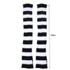 Goth Leg Warmers for Women 1 Pair Autumn Winter Lady Stretch Jk Knee-Length Cool Hipster Fashion Zebra Knit Socks view 2
