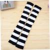 Goth Leg Warmers for Women 1 Pair Autumn Winter Lady Stretch Jk Knee-Length Cool Hipster Fashion Zebra Knit Socks view 4