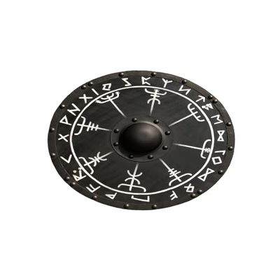 Medieval Viking Round Shield Heavy Metal Fitting Shield Wooden Handcrafted Shield Battle Ready Cosplay Functional Shield