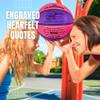 CybGene Daughter Gifts from Mom, to My Daughter Basketball, Personalized Basketball for Daughter for Birthday Christmas, Purple adn Pink view 2