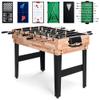 2x4ft 10-in-1 Combo Game Table Set with Hockey, Foosball, Pool, Shuffleboard, Ping Pong, Chess, Cards - Portable Recreational for Home, Game Room, Friends and Family view 1