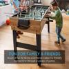 2x4ft 10-in-1 Combo Game Table Set with Hockey, Foosball, Pool, Shuffleboard, Ping Pong, Chess, Cards - Portable Recreational for Home, Game Room, Friends and Family view 2