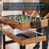 2x4ft 10-in-1 Combo Game Table Set with Hockey, Foosball, Pool, Shuffleboard, Ping Pong, Chess, Cards - Portable Recreational for Home, Game Room, Friends and Family view 4