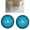 BuyBocceBalls - EPCO Duckpin Bowling Balls - - (4 3/4 inch- 3lbs. 10 oz.) Pack of 2 - Neon Speckled - Blue - Made in USA view 1