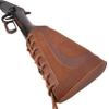 Leather Rifles Ammo Pouch, Gun Buttstock with Recoil Pad for .308 .30-30 .30-06 .45-70 .357 Shell Holder (Brown for .22lr 17hmr 22mag) view 2