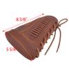 Leather Rifles Ammo Pouch, Gun Buttstock with Recoil Pad for .308 .30-30 .30-06 .45-70 .357 Shell Holder (Brown for .22lr 17hmr 22mag) view 3
