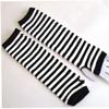 1 Pair Women Striped Elbow Gloves Fashion Lady Knitted Hand Warmer Long Fingerless Elbow Mittens Christmas Accessories view 2
