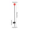 5PCS Ice Fishing Rod Top Tip, Portable Mini Winter Ice Fishing Rod Red Ball Spring Tips for Outdoor Equipment(S) view 2