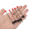 5PCS Ice Fishing Rod Top Tip, Portable Mini Winter Ice Fishing Rod Red Ball Spring Tips for Outdoor Equipment(S) view 3