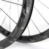 700c Road Bike Carbon Wheelset 50mm Carbon Wheels UD X Weave AERO Rim Brake Surface view 4