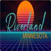 Riverland Minnesota 2 X 1.25-Inch Vinyl Decal Stiker Retro Neon Design view 1
