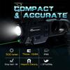 CRONHAWK 500 Lumens Tactical Weapon Flashlights Laser Sight - Rail-Mounted Light and Green Laser Light Combo for Pistol with Picatinny Rail and GL Rails - Magnetic Charging Port view 2