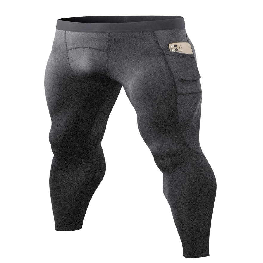 Queerier Mens Compression Pants Cool Dry Workout Leggings Athletic Sports Base Layer Bottoms Running Tights