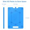 OUTXE Ice Packs for Coolers - 5 Large- 9.5 x 13 Inch, Space Saving - Reusable, Long Lasting, Cold Freezer Packs for Coolers&Totes to Keep Food Fresh view 2