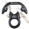 S.E.PEAK 30kN Rescue Figure 8 Descender with Bent-Ear, Rappelling Gear Downhill Equipment Belay Device for Rock Climbing/Aluminum Alloy, Black view 1