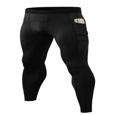 Queerier Mens Compression Pants Cool Dry Workout Leggings Athletic Sports Base Layer Bottoms Running Tights
