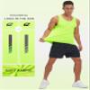 EZRUN Men's Tank Tops Quick Dry Workout Swim Beach Shirts Sleeveless Shirts for Bodybuilding Gym Fitness Training Neon Green view 4