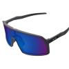 Glintbay 100% Precise-Fit Replacement Sunglass Lenses & Black Wicket for Oakley Sutro OO9406 - Polarized Steel Blue Mirror view 3