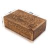 Great Birthday Gifts Handmade Decorative Wooden Jewelry Box Tree Of Life Carving Jewelry Organizer Keepsake Box Treasure Chest Trinket Holder Watch Box Storage Lock Box Housewarming Gift (Brown) view 3