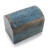 Great Birthday Gift Ideas Handmade Decorative Wooden Jewelry Box Treasure Box Jewelry Organizer Keepsake Box Treasure Chest Trinket Holder Lock Box Watch Box 9 x 6 Inch (Blue) view 1