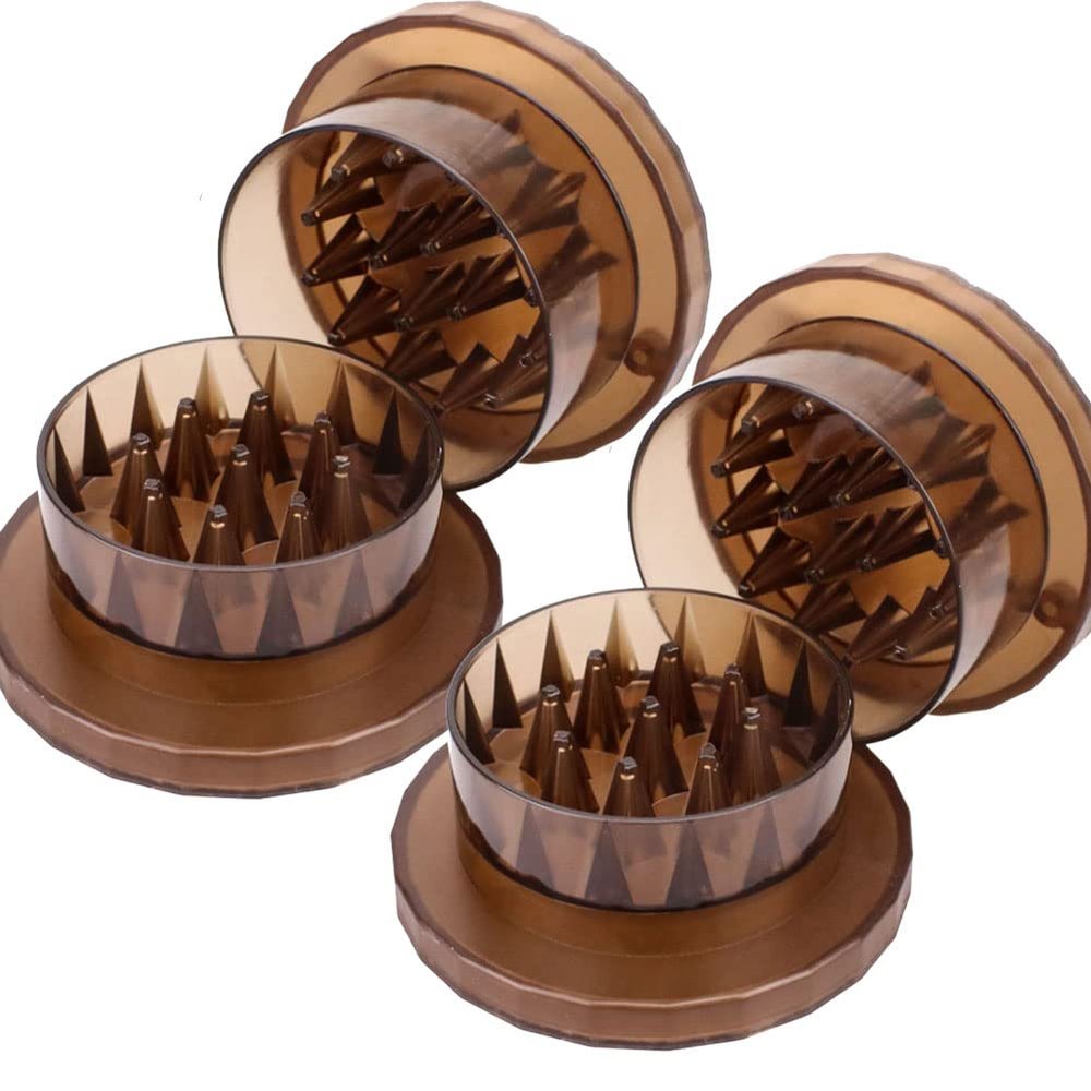 2 PCS Bait Grinders Crusher,Portable Boilies Carp Fishing Bait Crusher Box Pellets Lure Crusher Boilie Grinder Box Carp Bait Making Fishing Tackle Equipment Supplies (Brown/2Pcs)