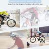 SMSOM Bike Trainer Stand, Indoor Bike Trainer, Indoor Bicycle Magnetic Trainer Stand 6 Levels Magnetic Resistances with Quick Release Skewer (Color : Red) view 3