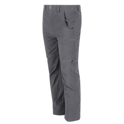 Regatta Childrens/Kids Highton Stretch Zip-Off Walking Pants (14 Years) (Seal Grey)