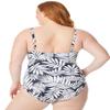 Bleu Rod Beattie Shirred Bandeau Over The Shoulder One-Piece Swimsuit W/Underwire and Molded Cups, from Urban Oasis, Size 16W view 2