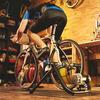 SMSOM Foldable Bike Trainer Stand, Indoor Riding with Noise Reduction Wheel Steel Bicycle Exercise Training Stand Stationary Bike Stand, Home Riding Training Cycling Exercise (Black) view 2
