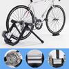 SMSOM Foldable Bike Trainer Stand, Indoor Riding with Noise Reduction Wheel Steel Bicycle Exercise Training Stand Stationary Bike Stand, Home Riding Training Cycling Exercise (Black) view 4