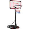 Best Choice Products Kids Height-Adjustable Basketball Hoop System, Portable Game w/Wheels, Fillable Base, 70.5in to 82.3in Height - Clear view 1