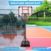 Best Choice Products Kids Height-Adjustable Basketball Hoop System, Portable Game w/Wheels, Fillable Base, 70.5in to 82.3in Height - Clear view 3