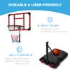 Best Choice Products Kids Height-Adjustable Basketball Hoop System, Portable Game w/Wheels, Fillable Base, 70.5in to 82.3in Height - Clear view 4