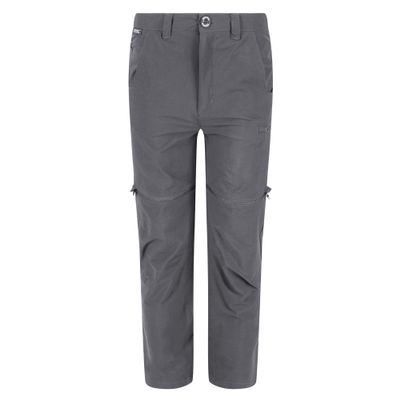 Regatta Childrens/Kids Highton Stretch Zip-Off Walking Pants (11-12 Years) (Seal Grey)