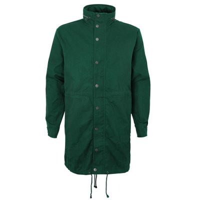Umbro Men's Hidden Hood Fish Tail Rain Jacket, Forest Biome Small