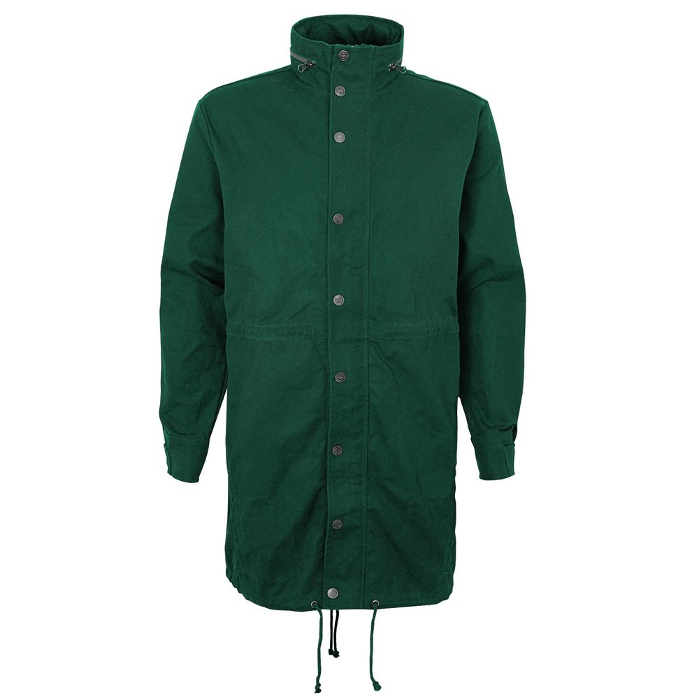 Umbro Men's Hidden Hood Fish Tail Rain Jacket, Forest Biome Small