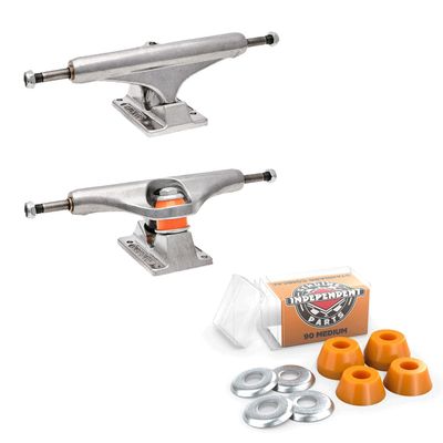 Independent Skateboard Trucks and Bushings Kit 159 Mids + Conical Medium 90a ORN