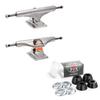 Independent Skateboard Trucks and Bushings Kit 129 Mids + Conical Hard 94a BLK view 1