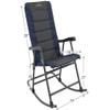 ALPS Mountaineering Outdoor Rocking Chair - Durable Folding Beach and Camp Chair with Comfortable Cushioned Polyester Fabric Over Locking Steel Frame, Navy/Charcoal - New view 3