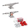 Independent Skateboard Trucks and Bushings Kit 159 Mids + Conical Soft 88a Red view 1