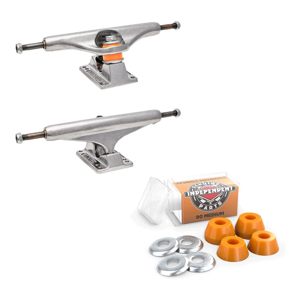 Independent Skateboard Trucks and Bushings Kit 169 Stage 11 Std + Conical Medium 90a ORN
