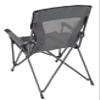 Browning Folding Camping Chairs for Adults - Durable Mesh Fabric Over Sturdy Powder Coated Steel Frame, Armrests Cup Holder, and Shoulder Carry Bag, Charcoal/Pink Buckmark view 4