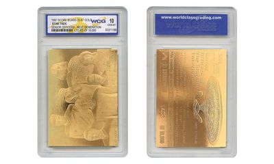 1997 Star Trek Senior Officers Next Gen Scoreboard 23K Gold Card - GEM-Mint 10
