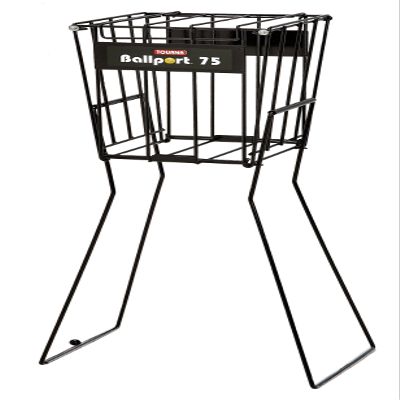Tourna Ballport 75 Ball Heavy Duty Tennis Hopper Black