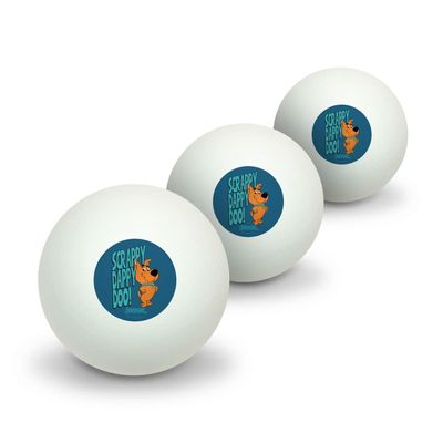 GRAPHICS & MORE Scrappy Dappy Doo Novelty Table Tennis Ping Pong Ball 3 Pack