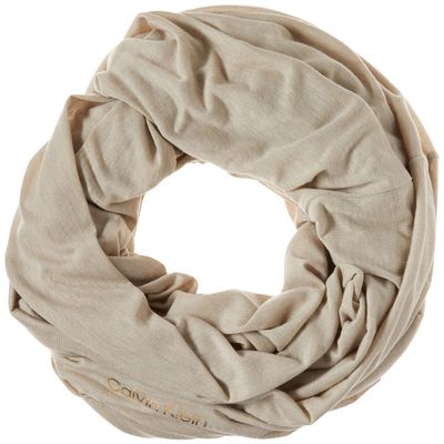 Calvin Klein Womens Accessories Stylish Infinite Scarf, Heathered Almond, ONE SIZE