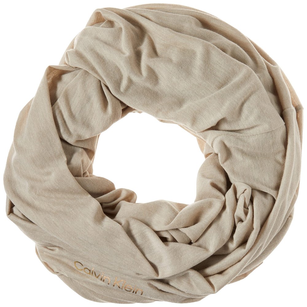 Calvin Klein Womens Accessories Stylish Infinite Scarf, Heathered Almond, ONE SIZE