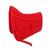 CHALLENGER Horse Contoured Wither Relief Quilted Half Pad w/Foam Inserts Red 72145RD