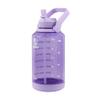 Takeya Motivational Water Bottle with Straw Lid and Time Marker (64 oz, Vivacity Purple) - Leakproof, BPA Free Water Bottle for Daily Intake Tracking view 1